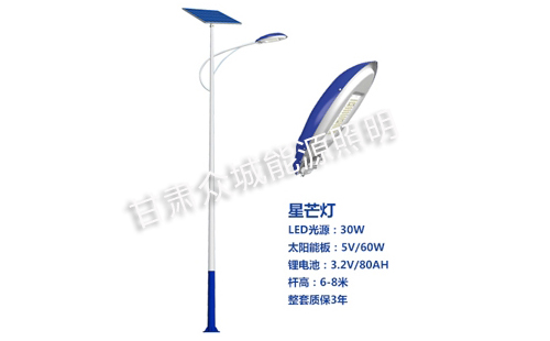 西和太阳能路灯核心技术参数解读